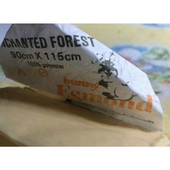 Vintage Esmond Polyester Satin Trim Baby Blanket - Picture 3 of 4